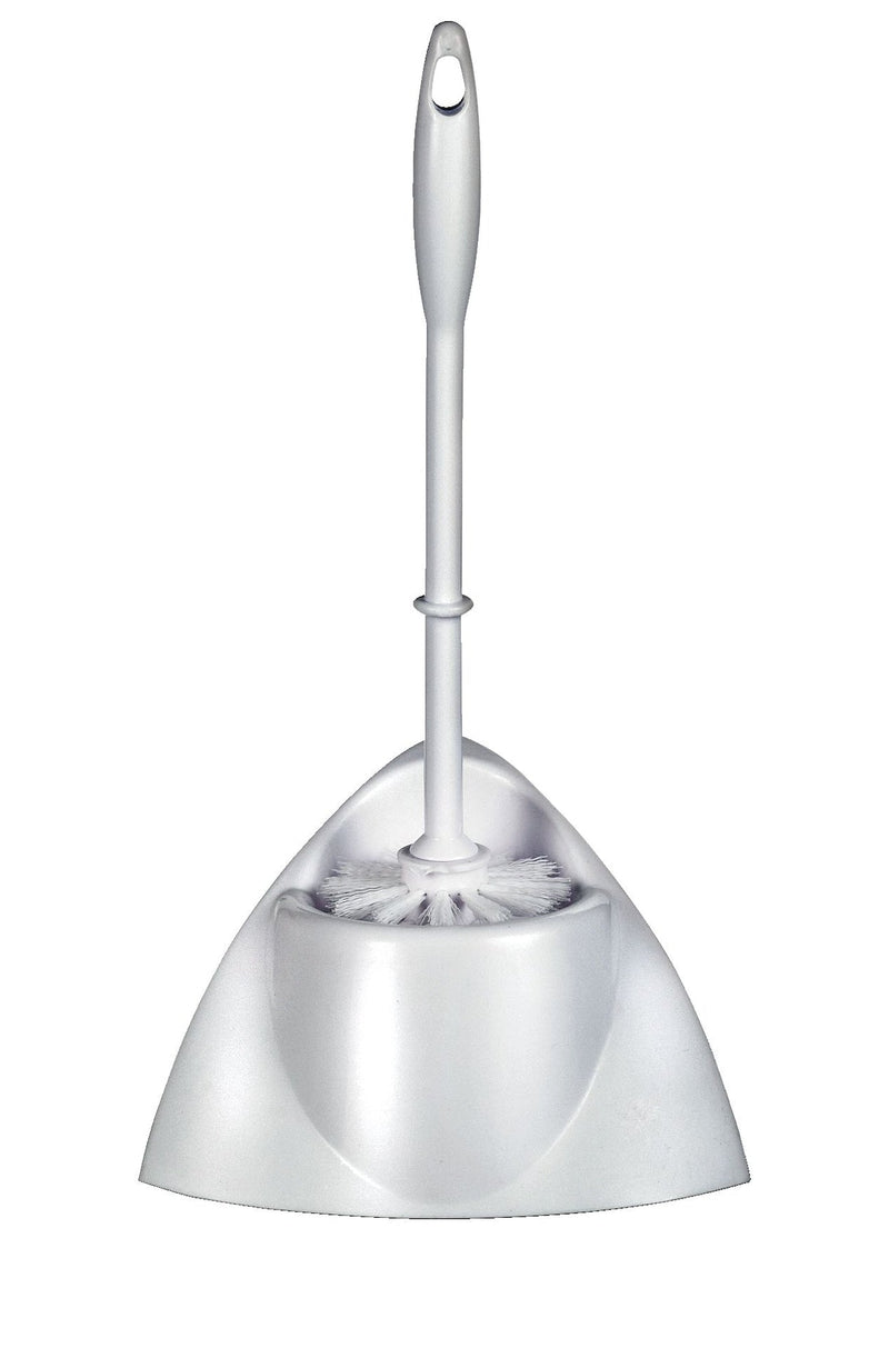 Toilet Brush with Stand, White C8692