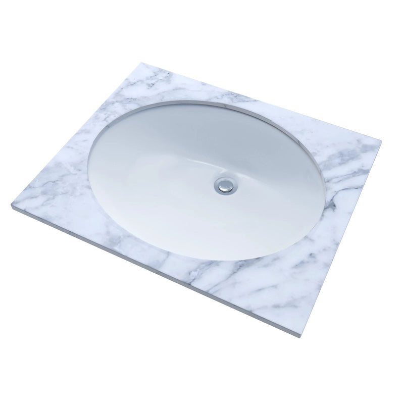 17x14-in Oval Vessel Cotton Undercounter Sink/Lavatory A6738