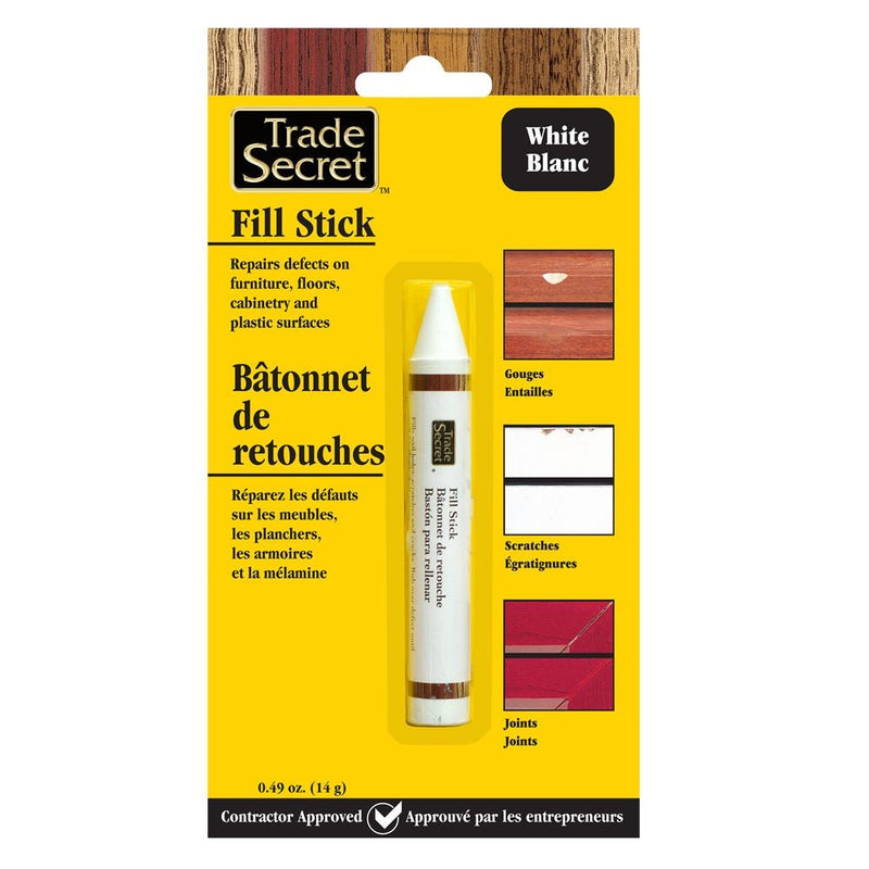 Wood Fill Sticks for Defects, 100% Wax, White K9552