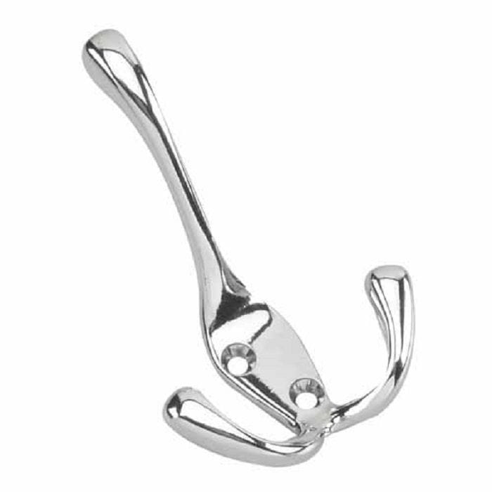 Tri-hook, 4", Chrome, 3pk A5449