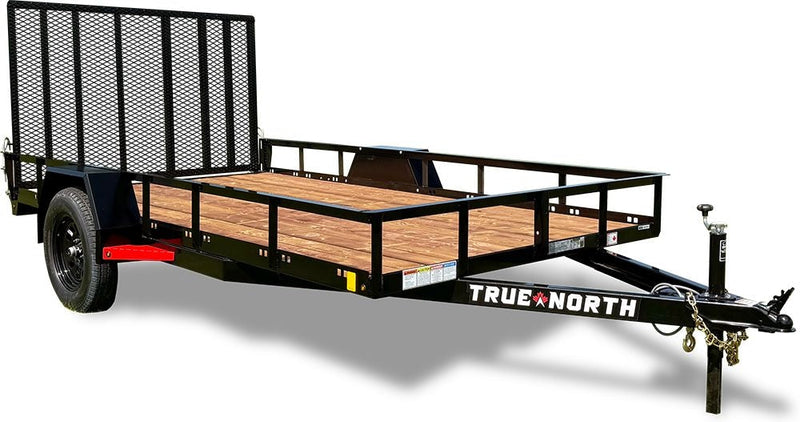 77-in x 12-ft Utility Trailer With Gate, Black M9665