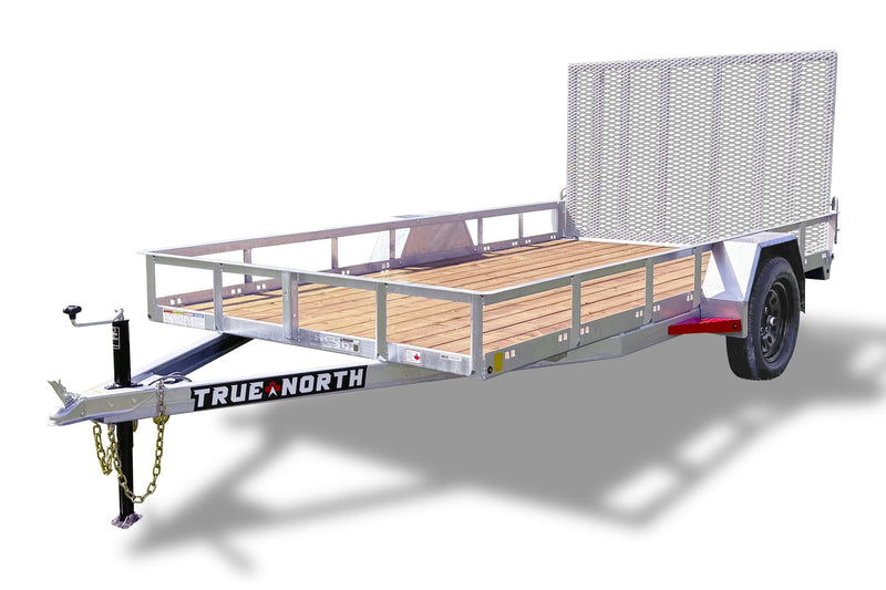 77-in x 12-ft Utility Trailer With Gate, Silver L7004