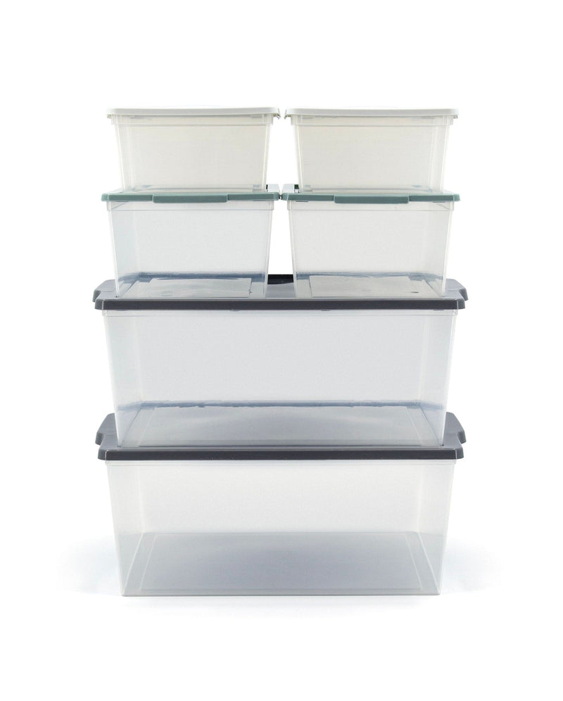 Modbox Modular Storage Bin with Lid, 8-pk C4592