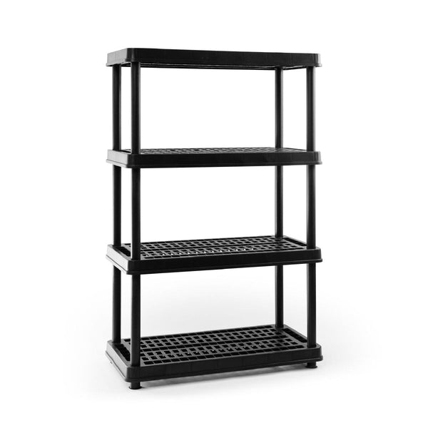 4-Shelf Resin/Plastic Storage Rack/Shelving Unit, 36 x 18 x 54-in T8706