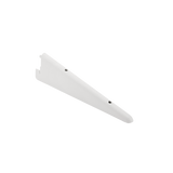 Double Track S-32 Shelf Bracket for Indoor Use, White, 7-in