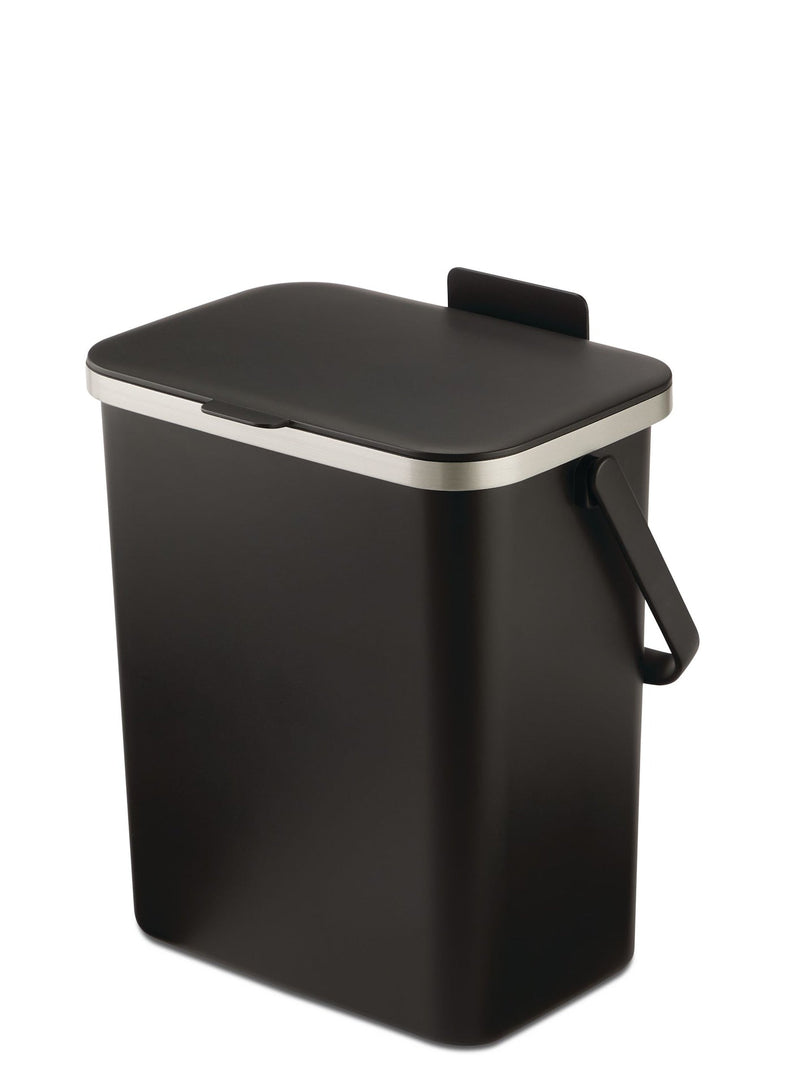 Food Waste/Compost Caddy Bin, Black, 10-L O9630