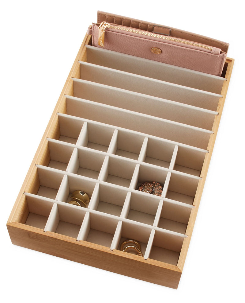 Modular Bamboo Accessory Storage Tray Z3758