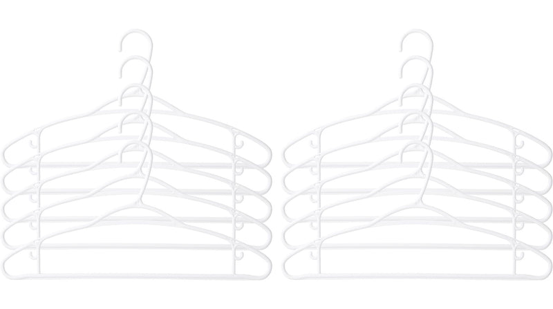 Plastic Slim Hangers, 10-pk A7151