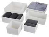Soft Fabric All-Purpose Storage Box Set, 6-pk