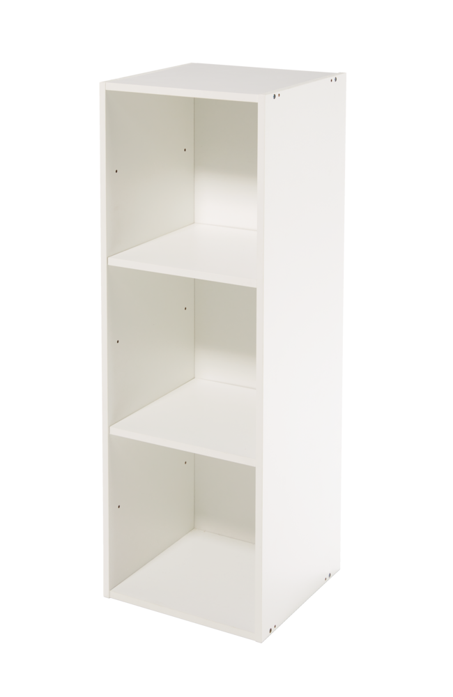 Stack Modular 3-Shelf Organizer, White S5213