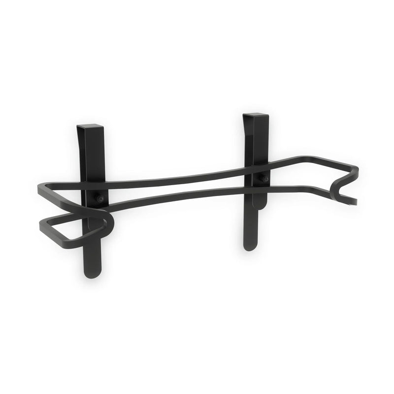 Squire Under Cabinet/Wall Mount Metal Paper Towel Holder with Mounting Hardware, Black P0231