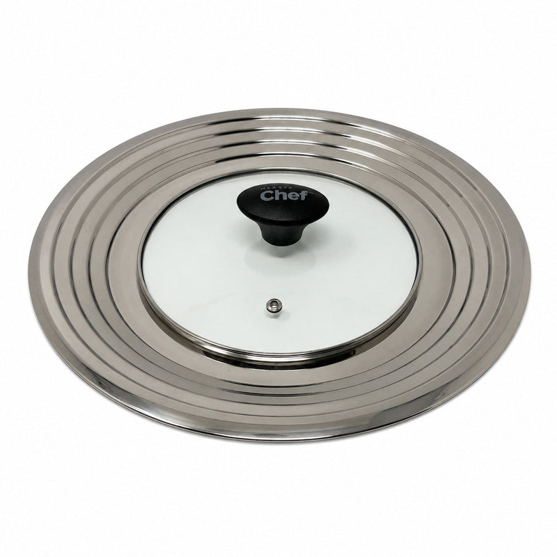 Universal Stainless Steel Glass Lid for Pots & Pans, Fits (24 cm) to (32 cm) F5309