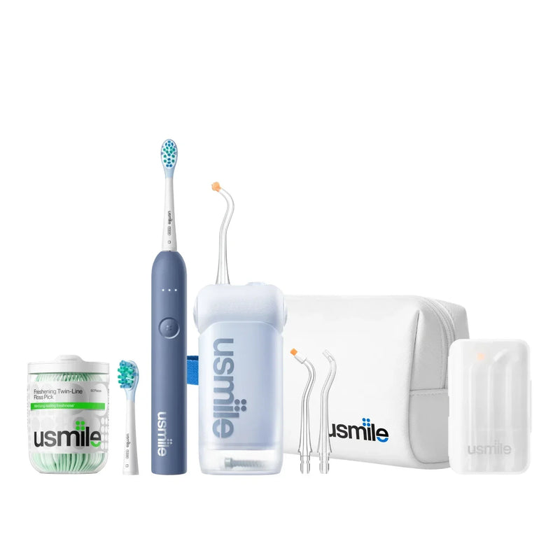 usmile C10 Water Flosser x P10 S Electric Toothbrush Travel Pack U7410
