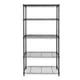 5-Tier Steel Shelving, 30-in x 14-in x 60-in, Black