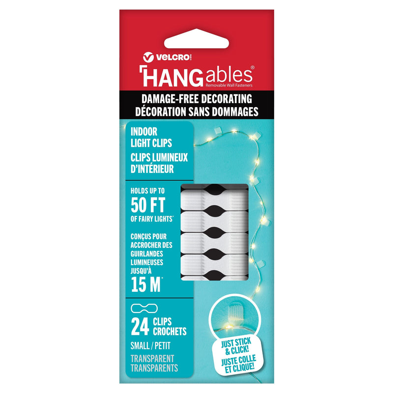Hook-and-loop Light Clips, Clear Q3650