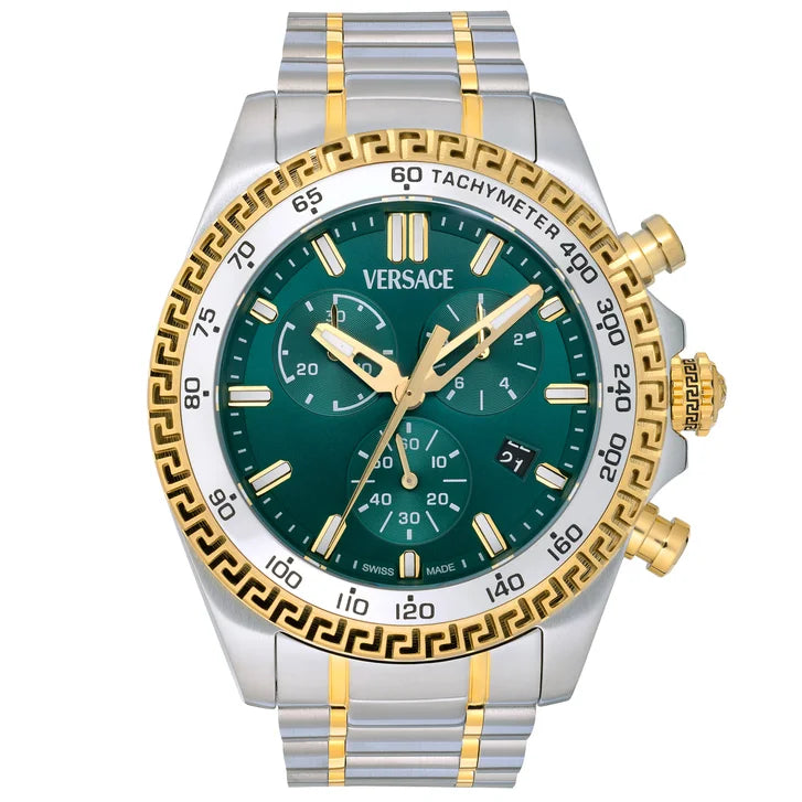 Versace Chrono X Green Dial Men's Watch N0141