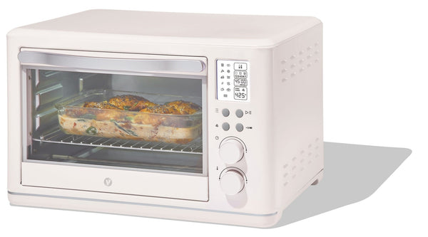 Digital Multi-Functional Air Fryer Toaster Oven with 11 Pre-Set Functions, Shortbread, 6-Slices W2909