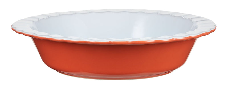 Pie Ceramic Baking Dish, Orange F0984