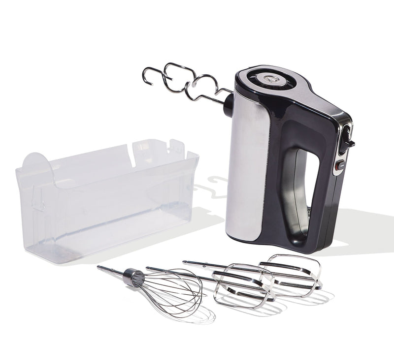 Variable Speed Hand Mixer with Storage Case, Includes Attachments, Black X0700