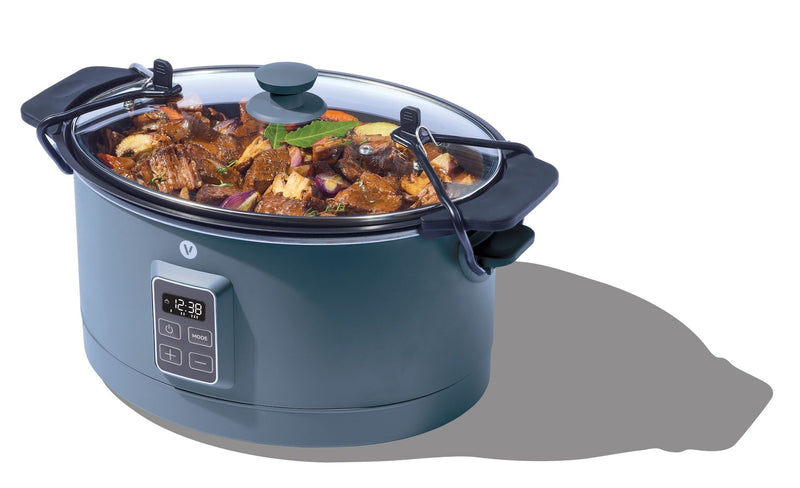Slow Cooker with Digital Control Panel, Bluefin, 6-qt M9603