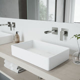 Atticus Brushed Nickel Wall Mount Bathroom Faucet