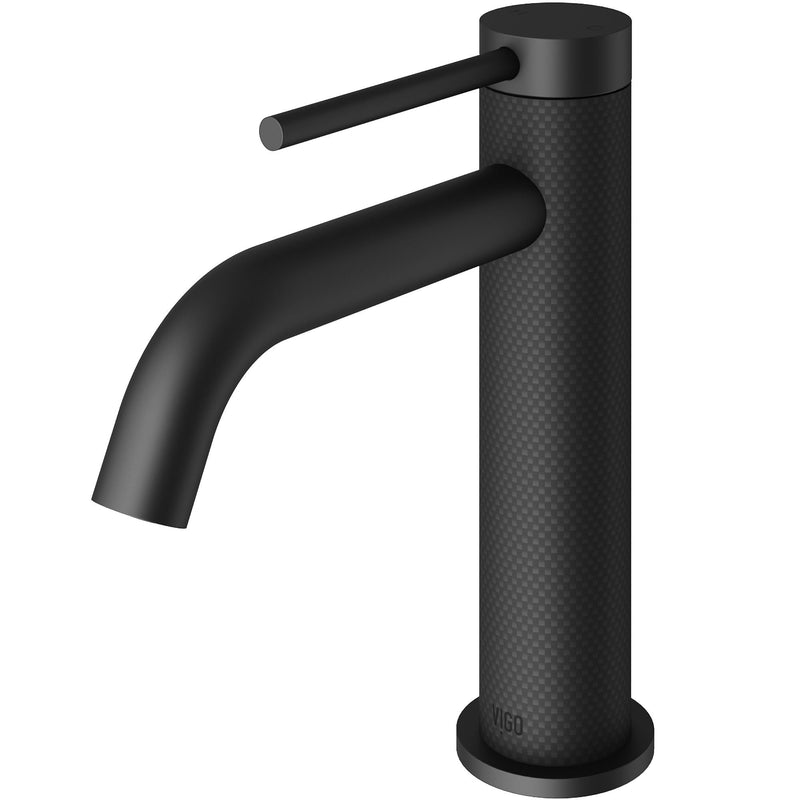 Madison Single Handle Single Hole cFiber Bathroom Sink Faucet, Matte Black K7211
