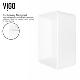 Marigold Matte White Bathroom Sink/Basin Set with Sterling Faucet and Rectangular Composite Vessel