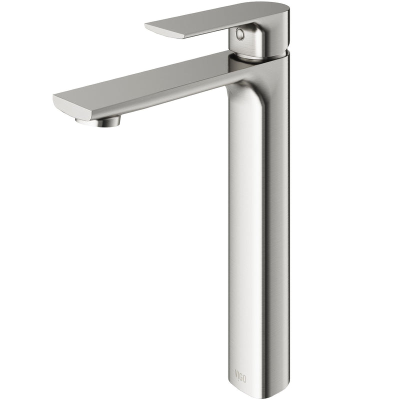 Norfolk Single Handle Vessel Bathroom Sink Faucet, WaterSense Certified, Brushed Nickel S3681