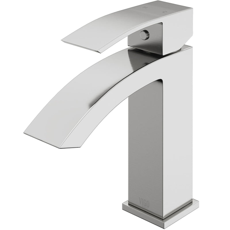 Satro Single Handle Single Hole Bathroom Sink Faucet, WaterSense Certified, Brushed Nickel M2249