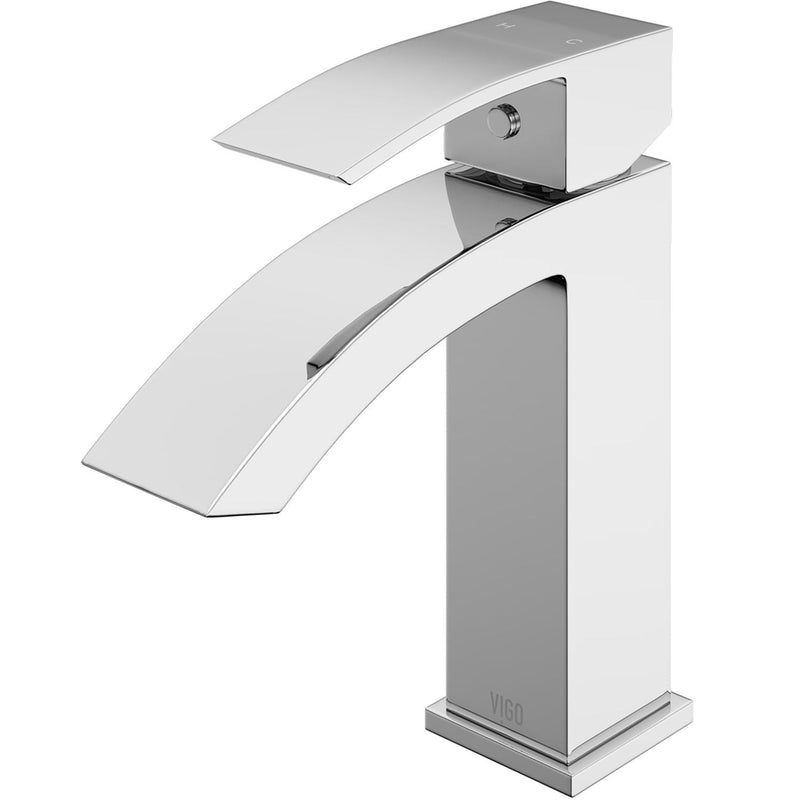 Satro Single Handle Single Hole Bathroom Sink Faucet, WaterSense Certified, Chrome P0553