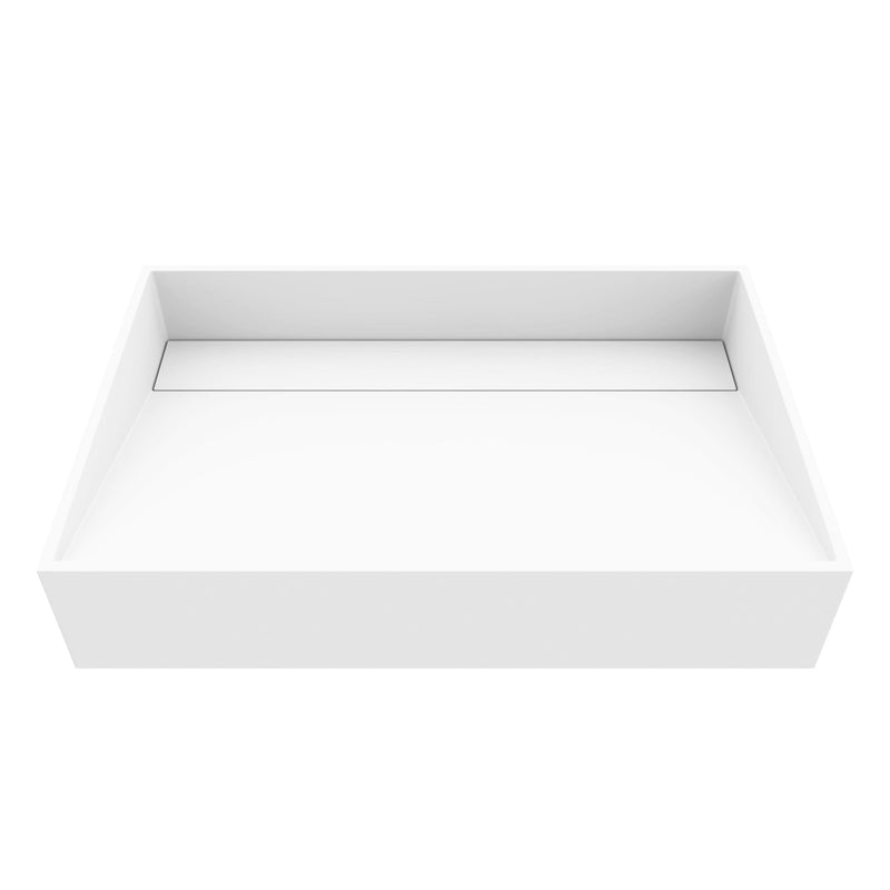 Starr Modern 23x15-in Deep White Bathroom Sink/Basin with Rectangular Vessel X4782
