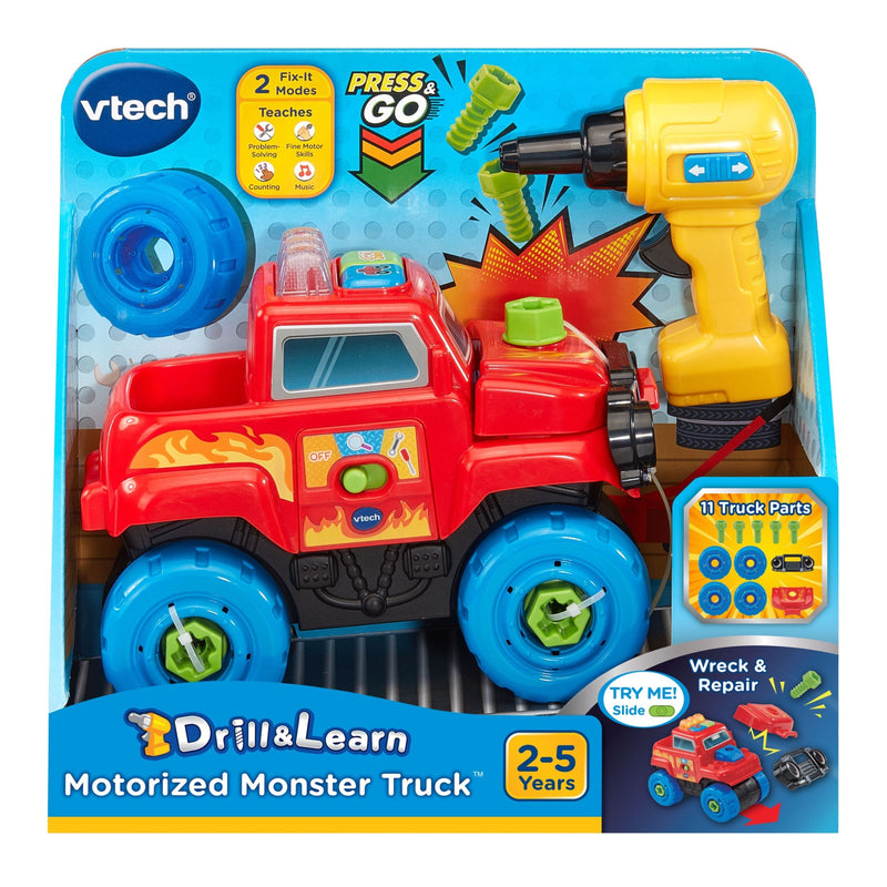 Drill and Learn Monster Truck Toy for Ages 3+ C2206