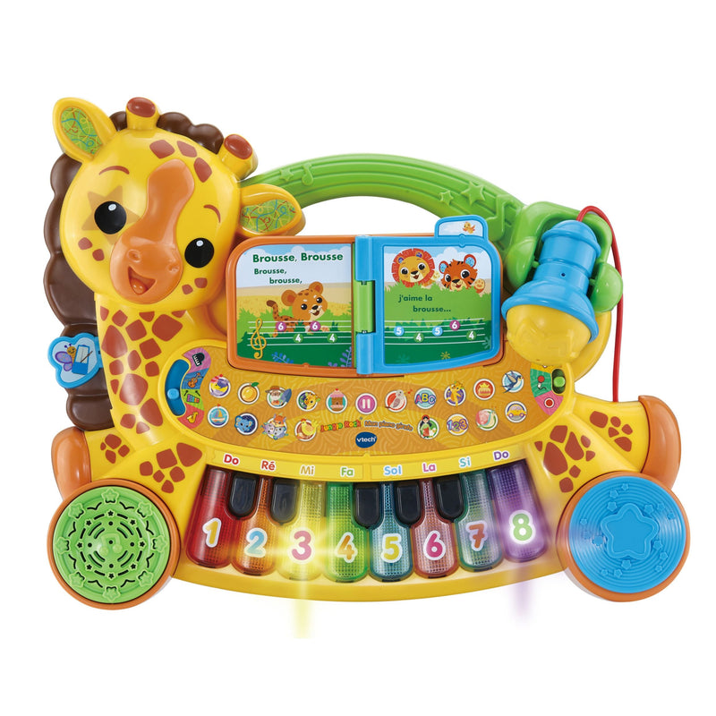Zoo Jamz Giraffe Piano (French Version), Battery Operated, Microphone included L2341
