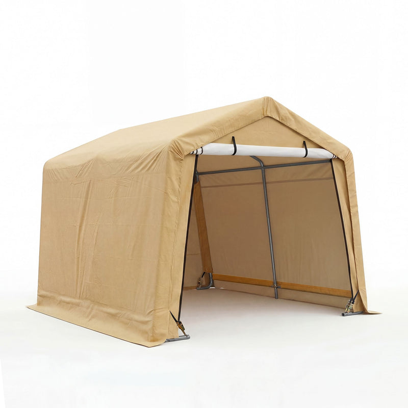 Weatherfast Waterproof Storage Shed with UV Protection, 10 x 10 x 8-ft I9513
