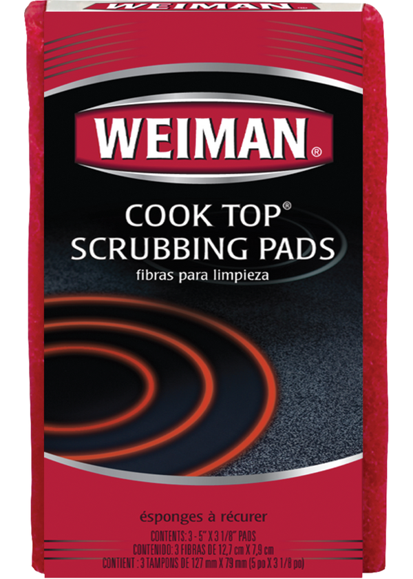 No Scratch Cooktop Scrubbing Pads for Ceramic and Glass Ranges, 3-pk N3088