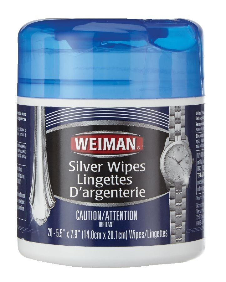 Silver Wipes, for Sterling Silver, Silver Plate & Fine Antique Silver, 20-pk L9212
