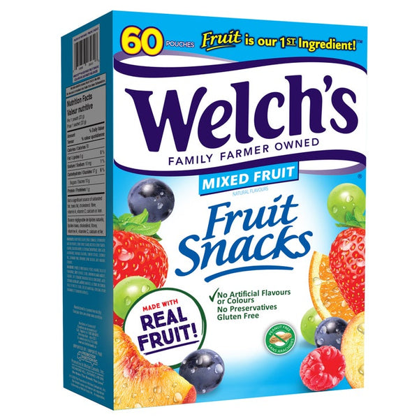 Welch's Fruit Snacks, 60 x 22 g M5823