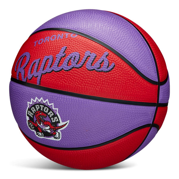 Kids' Mini Outdoor Basketball, Size 3 (22.5-in), Purple/Red B3143