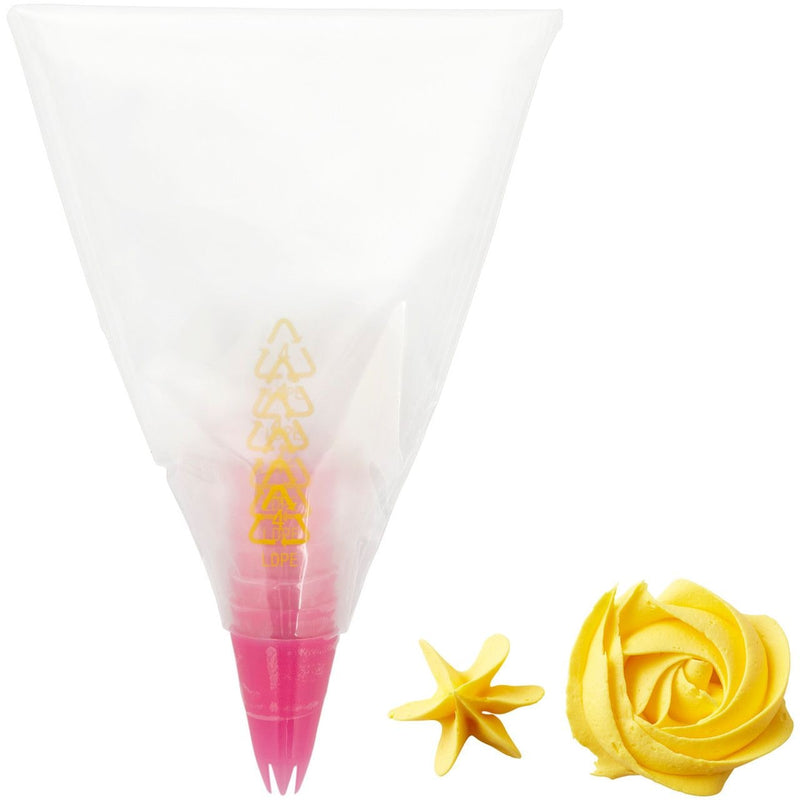 Disposable Piping Decorating Bag Tip Fuse, Clear, 6-pk, for Baking/Cake Decoration W4838