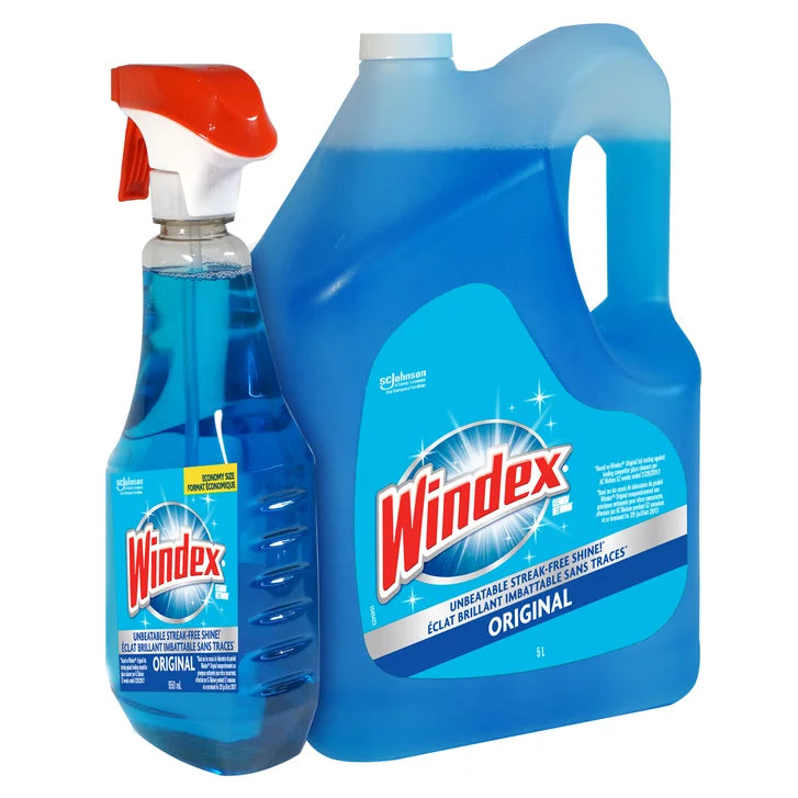 Windex Original Glass Cleaner, 5 L + 950 mL W9667