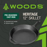 Cast Iron Camping Pan, 12-in