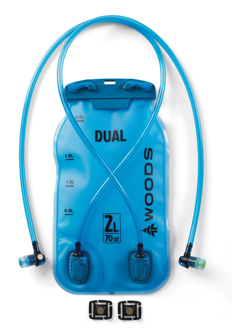 DUAL-COMPARTMENT Water Hydration Reservoir/Bladder, Hiking and Outdoor Sports, 2 x 1-L Compartments M6968
