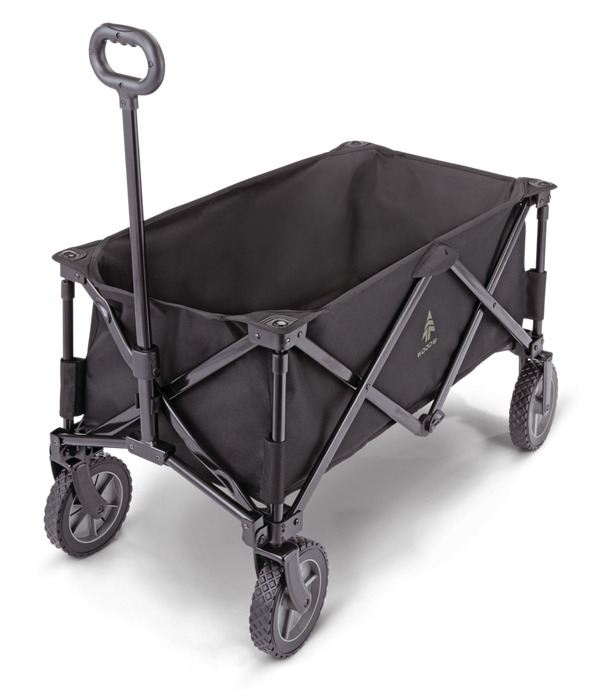 Outdoor Collapsible Folding Utility Standard Wagon & Carry Bag, 150 lb Capacity, Black X4712