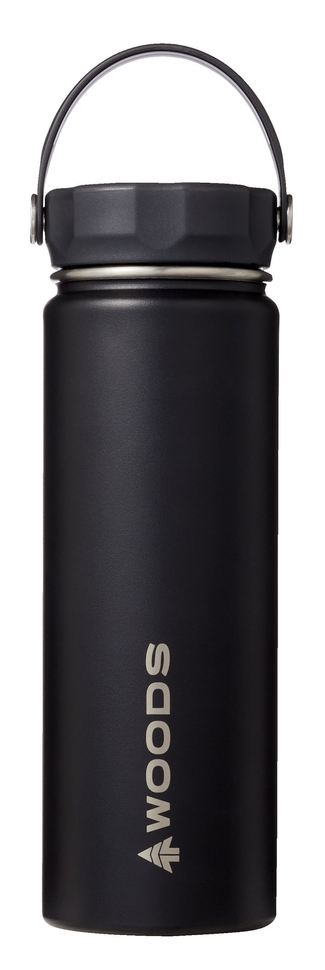 Water Bottle, 22-oz, Stainless Steel, Leak-Proof, Black S8515