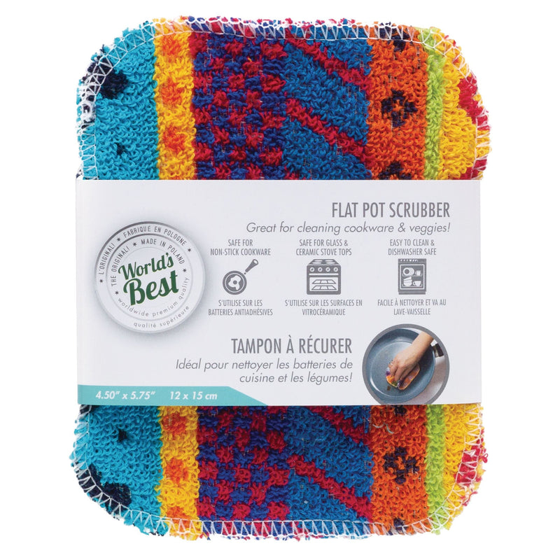 Flat Pot Scrubber, 1-pk D5061