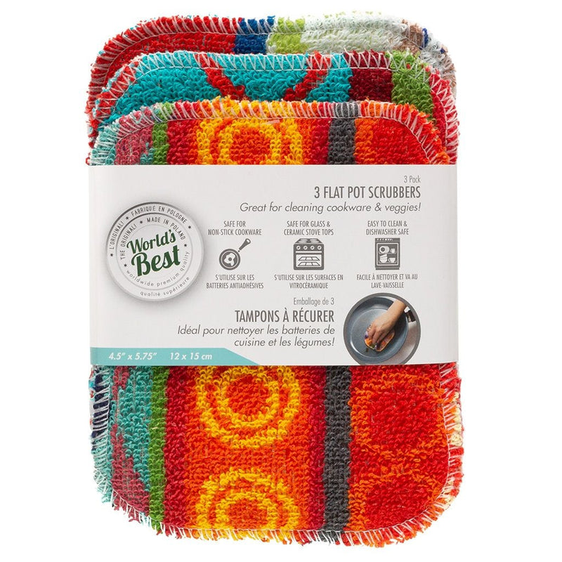 Multi-Surface Flat Pot Scrubber, 3-pk M6019