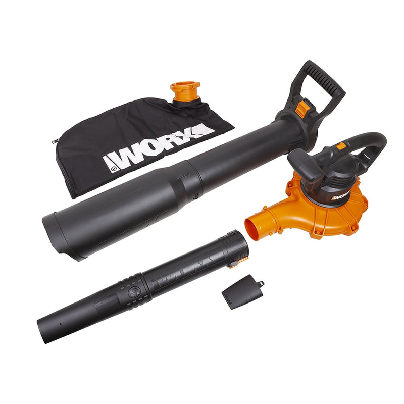 WG518 12 Amp 385CFM Electric Leaf Blower, Vacuum & Mulcher R8594