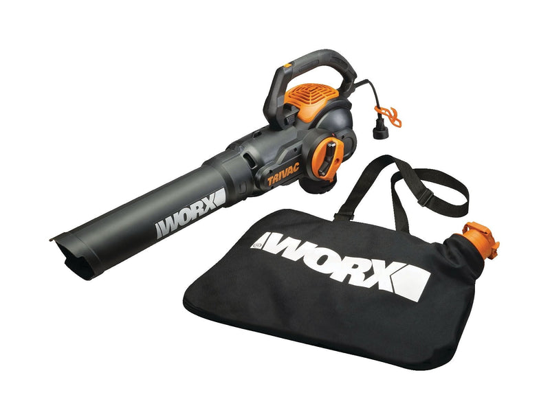 WG522 Trivac 12 Amp 3-in-1 Electric Vacuum Blower/Mulcher/Vac with Shoulder Strap B9190