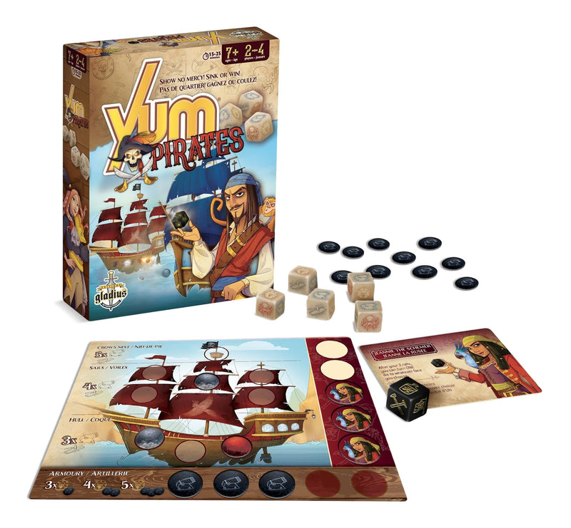 Yum Pirate Family Board Game, French, Ages 7+ E8399